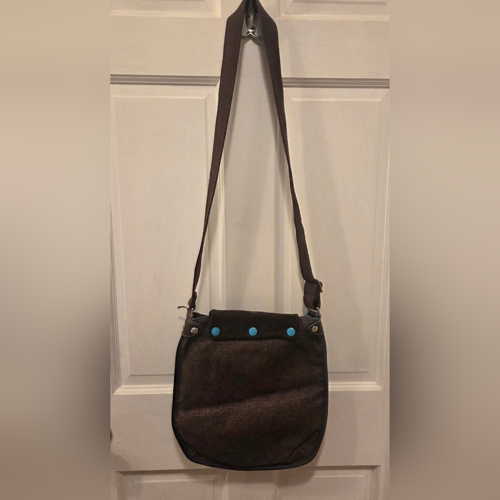 Gabs Firenze Leather/Suede Crossbody Messenger Bag Purse NWT Made In Italy - Picture 5 of 15